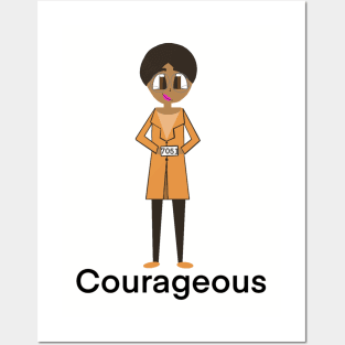 Rosa Parks is Courageous Posters and Art